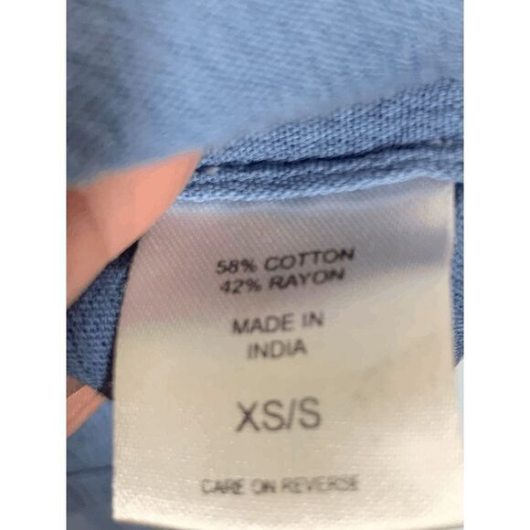 New York Company Womens Mini Dress Embellished Floral Gradient Blue White Small - Picture 9 of 9